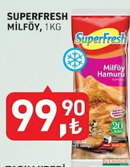 SUPERFRESH MİLFÖY HAMURU 1 KG SUPERFRESH MİLFÖY HAMURU 1 KG